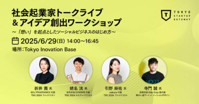 社会起業家トークライブ&アイデア創出ワークショップ